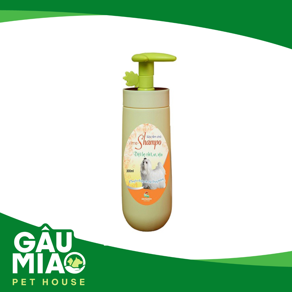 Vime-Shampoo diệt ve chó lông trắng 300ml