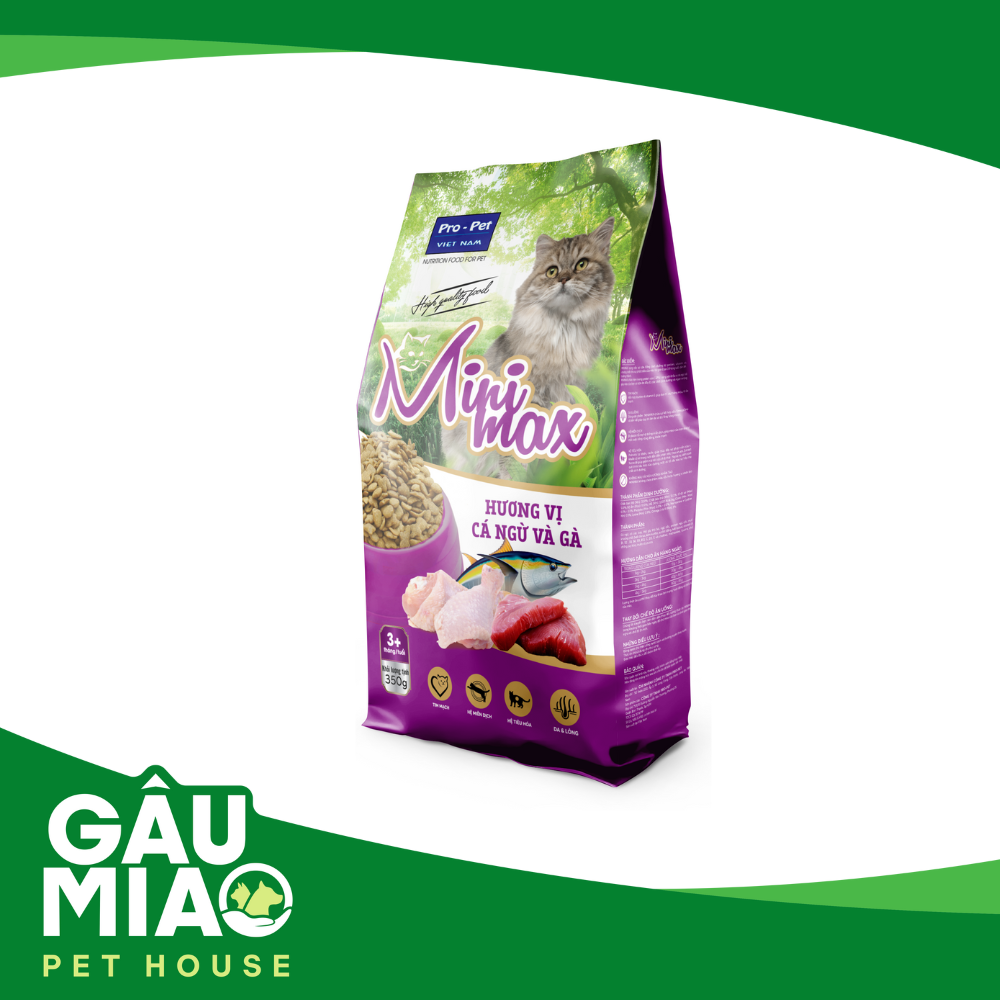 Minimax Tuna & chicken 350g - Thức ăn cho mèo cá từ 3 tháng tuổi