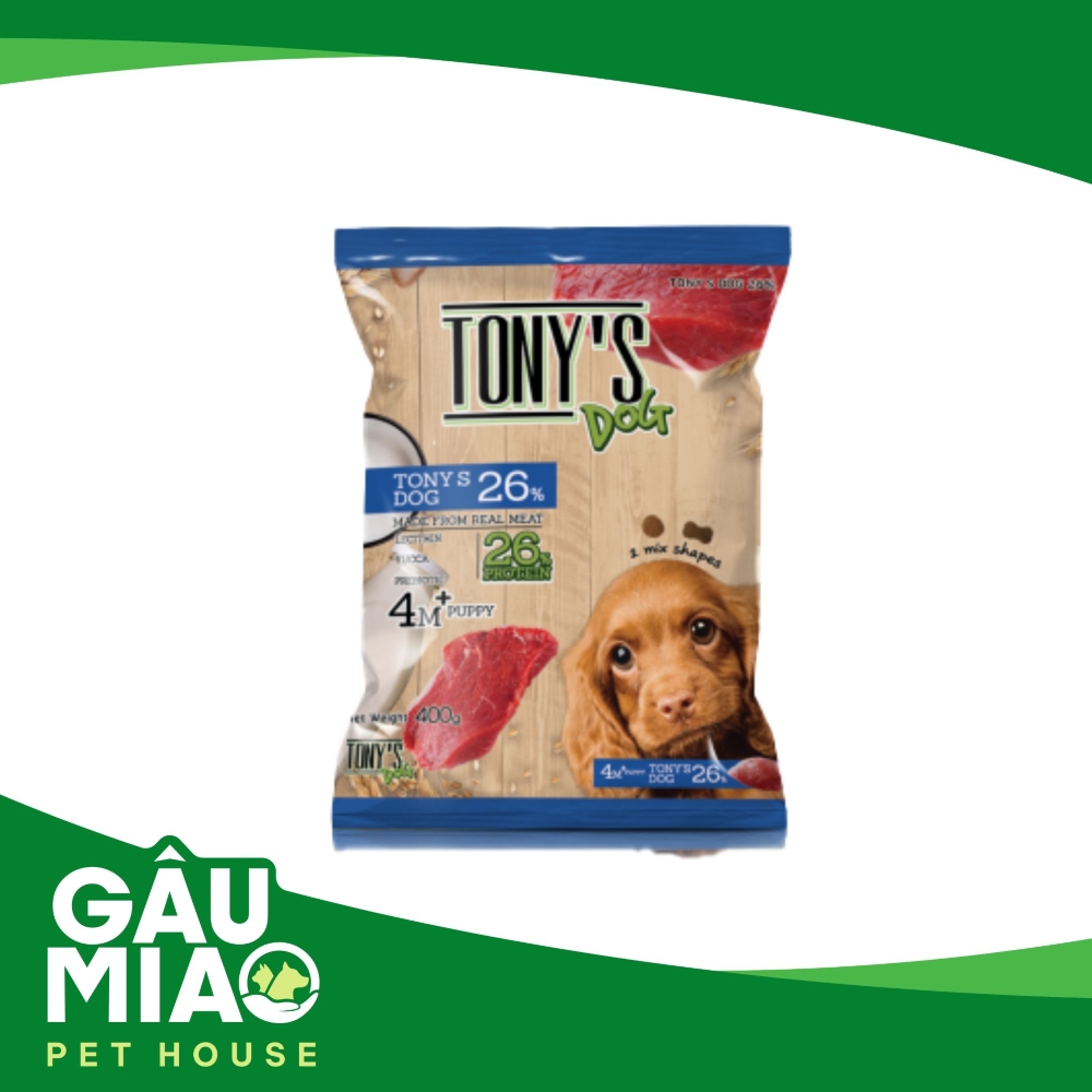 Tony's Dog Puppy vị thịt bò- 400g