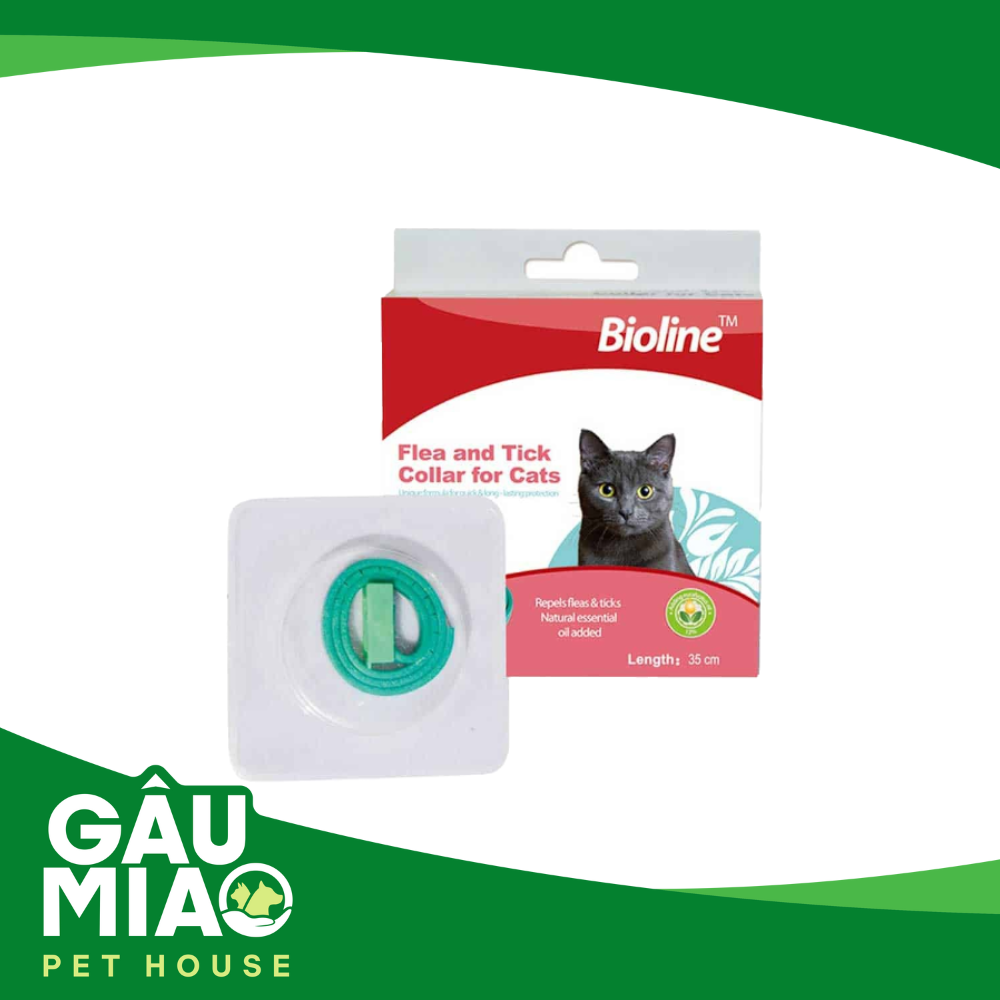 Bioline Vòng cổ chống bọ chét cho mèo 36cm