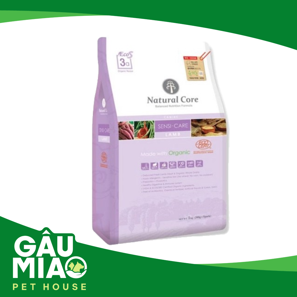 Natural Core Organic Dog Food Sensi-Care Lamb - 1kg
