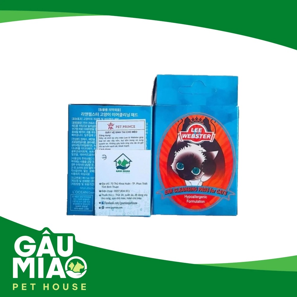 Giấy vệ sinh tai cho mèo