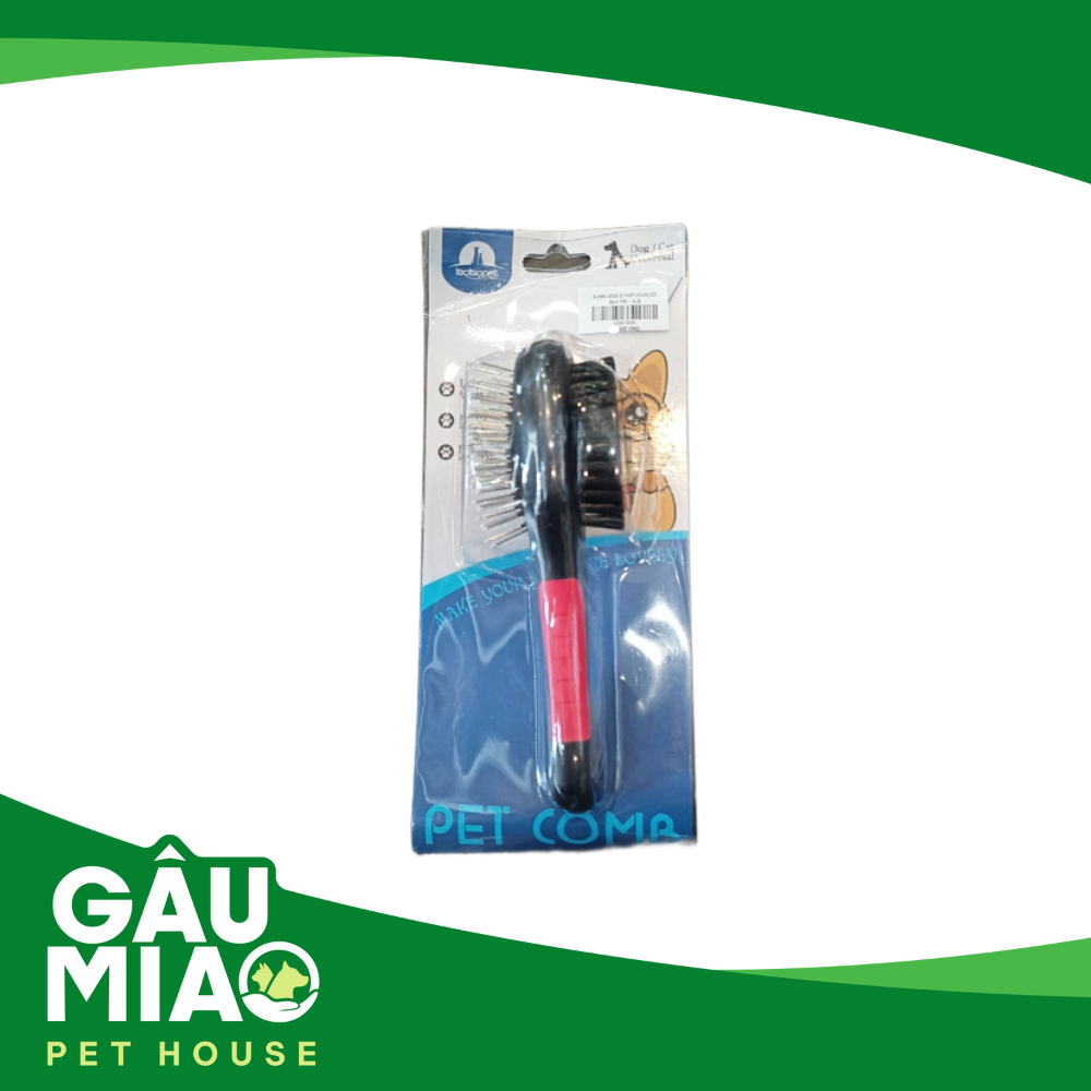 Lược chải 2 mặt đỏ đen s.S