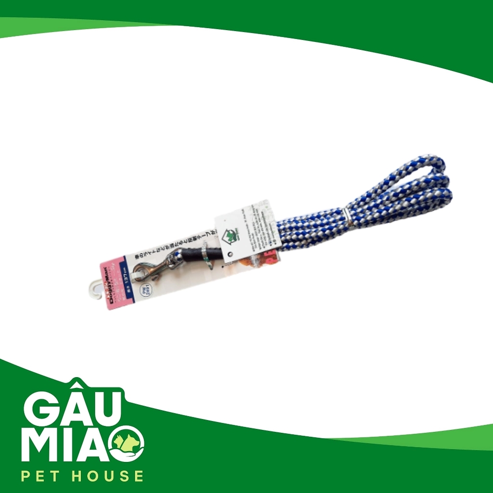 DoggyMan Dây dẫn bện Caro 7mm Xanh dương