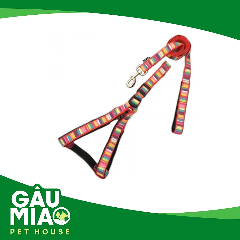 Bộ dắt+yếm đệm HK Sọc