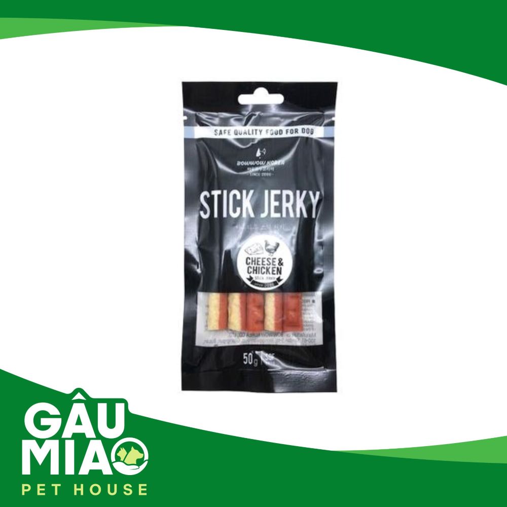 Bowwow Phô mai&Thịt gà que cho chó - 50g