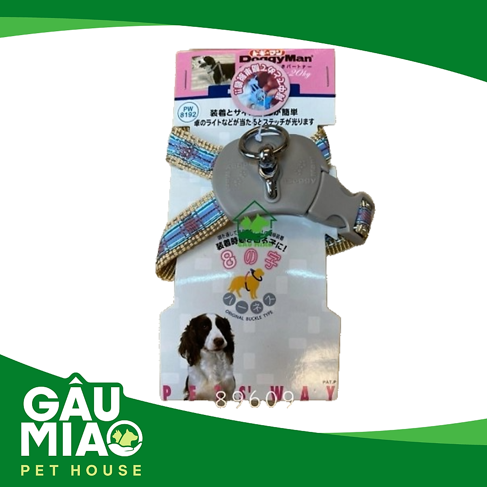 DoggyMan Yếm số 8 sọc caro