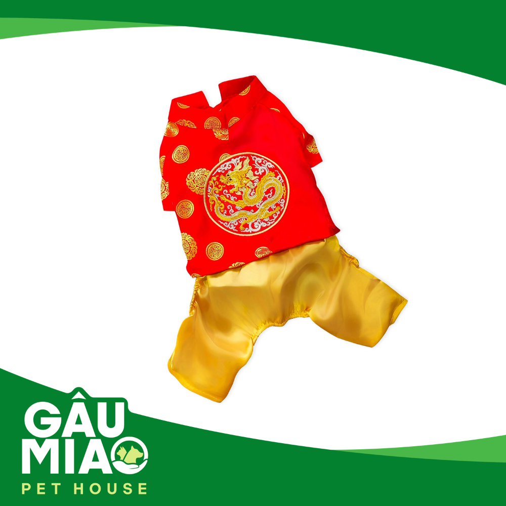 Áo dài thêu rồng