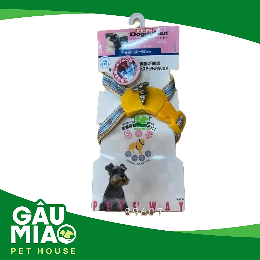 DoggyMan Yếm số 8 sọc caro