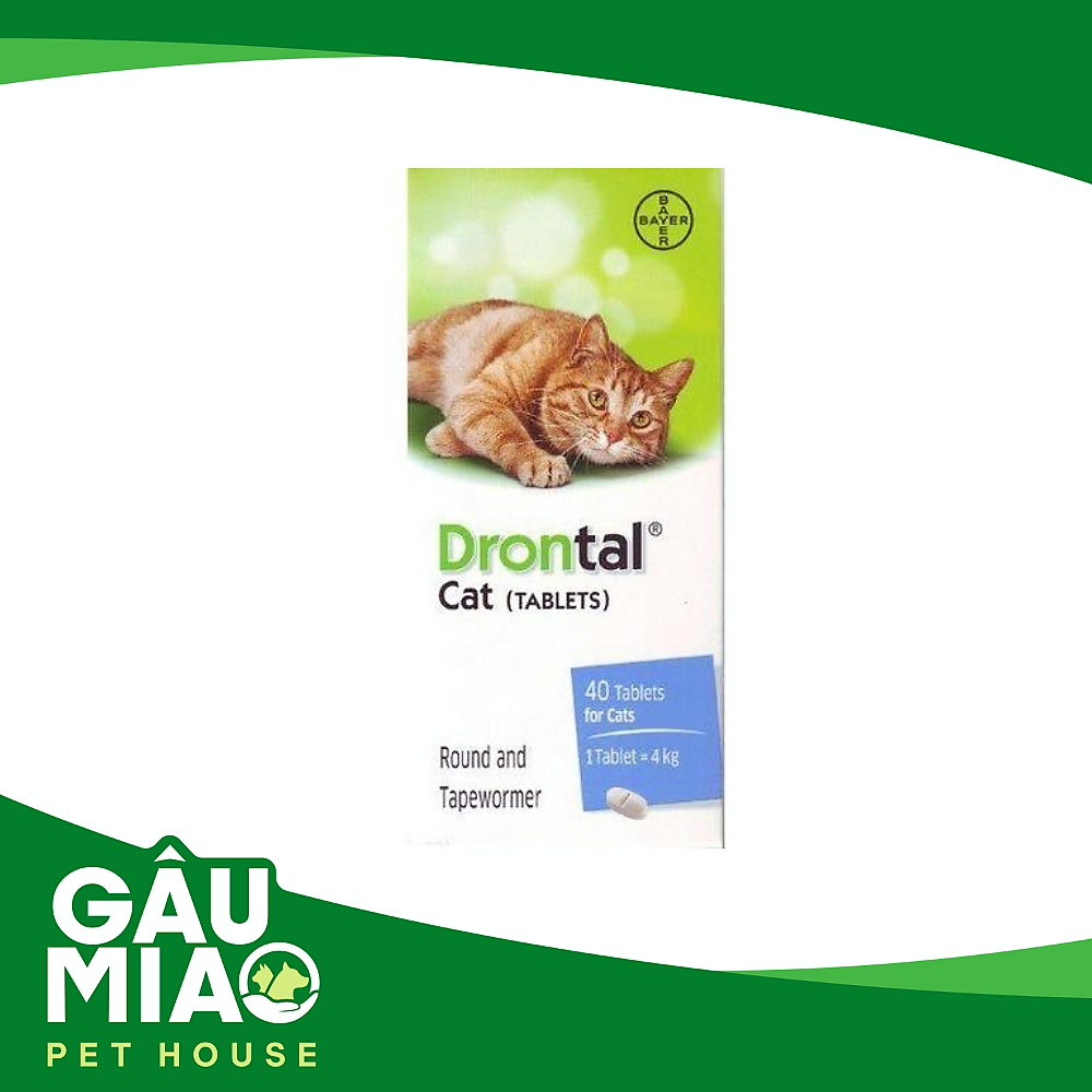 Drontal for cat-Tẩy giun, sán cho mèo- 1 viên