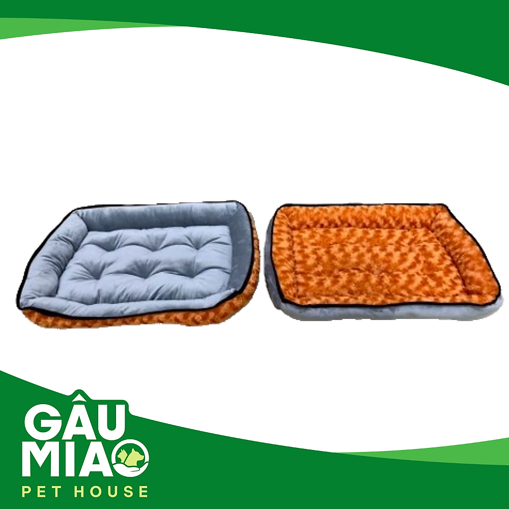 Nệm vuông lông-nhung 2 mặt 60x50cm