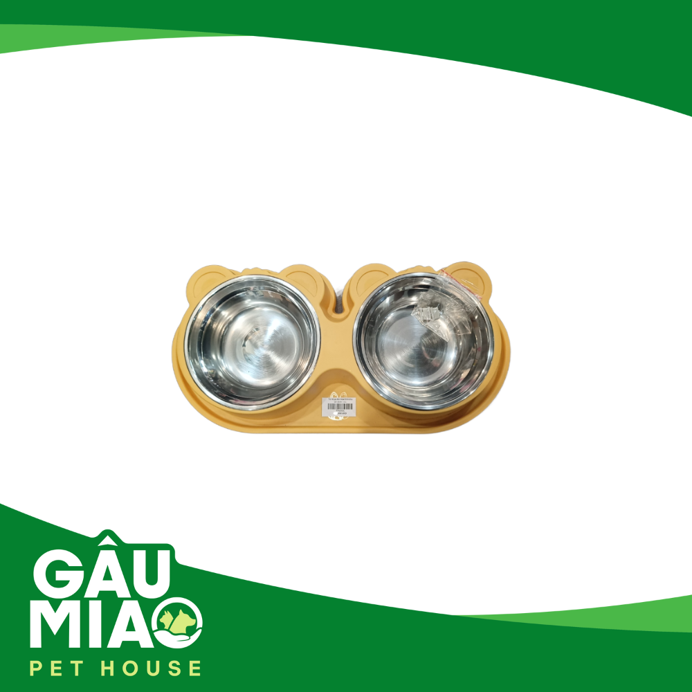 Tô nhựa đôi inox hình thú có vành