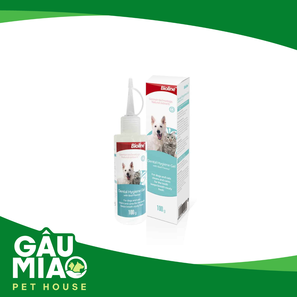 Bioline Gel vệ sinh răng miệng cho chó mèo 100g