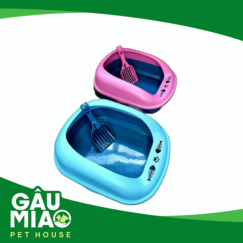 Thùng vệ sinh mèo nhỏ VSTD337 40*30*14cm