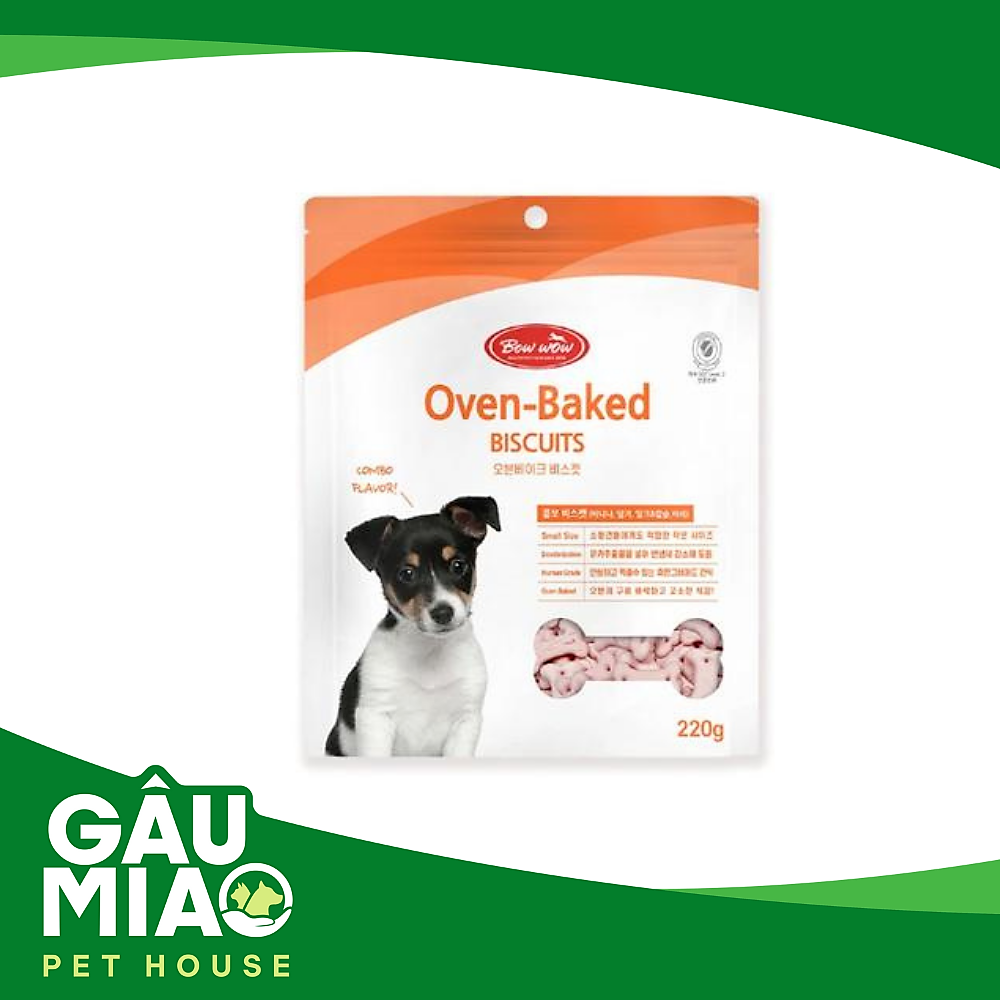 Bowwow Bánh bích quy hỗn hợp cho chó - 220g
