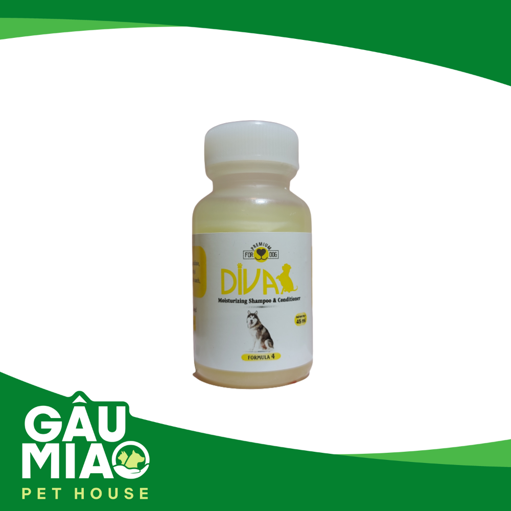 Diva Vàng-Sữa tắm dưỡng lông, giảm rụng lông