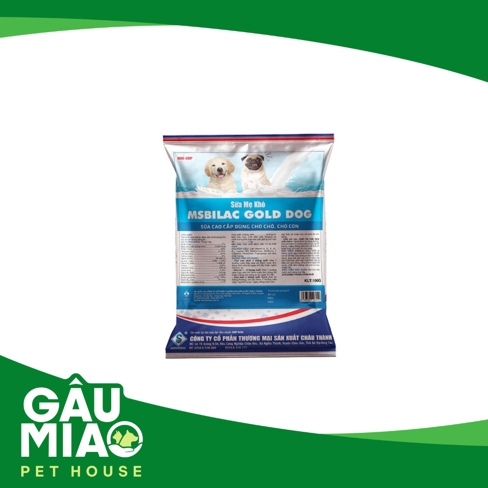 Msbilac Gold Dog-Sữa mẹ khô cho chó - 100g