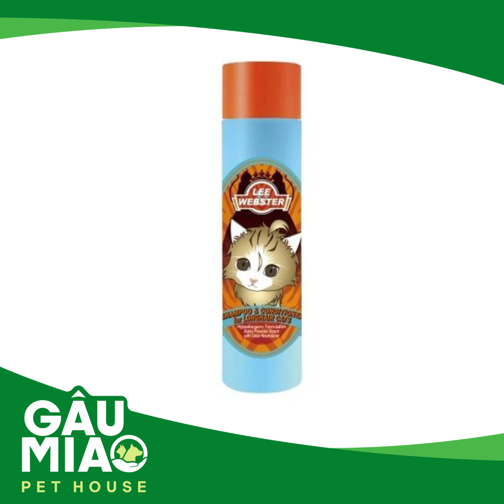 Lee&Webster Dầu gội và xả mèo lông dài - 280g