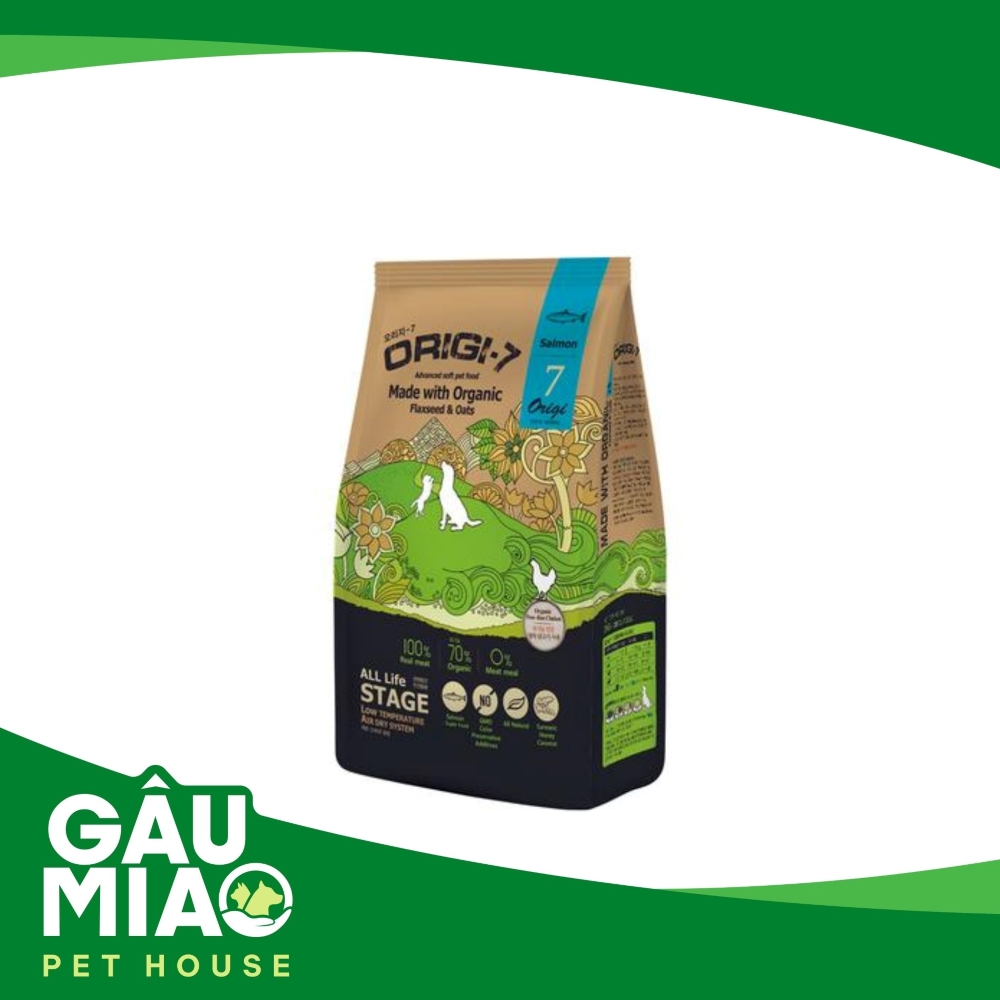 Origi-7 Salmon - Thức ăn hạt mềm hữu cơ Cá hồi