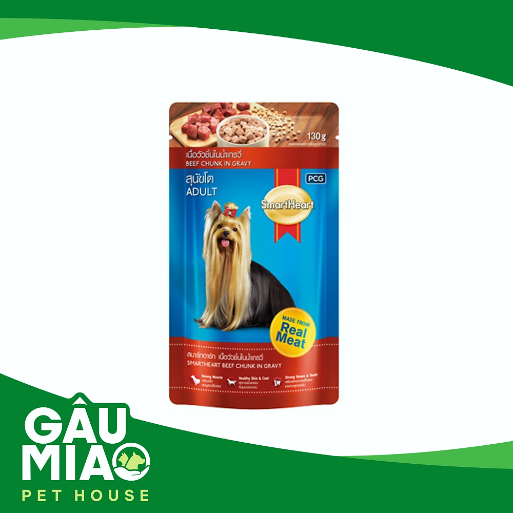 Smartheart Pate Beef Flavor Chunk In Gravy - 130g