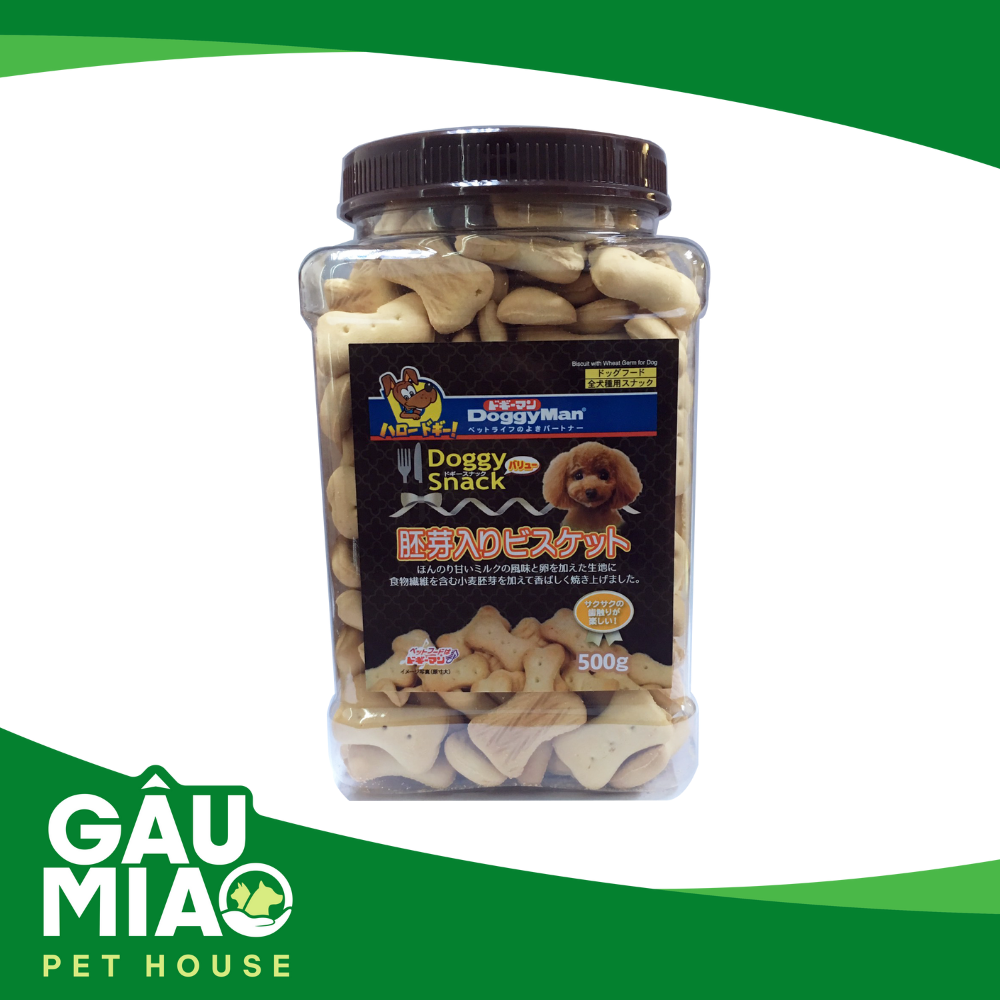 DoggyMan Bánh quy trứng khúc xương cho chó 500g