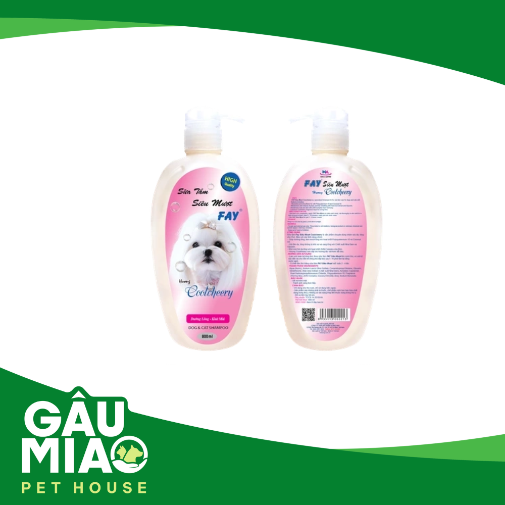 Fay Siêu mượt Coolcheery - Sữa tắm mượt lông cho chó, mèo