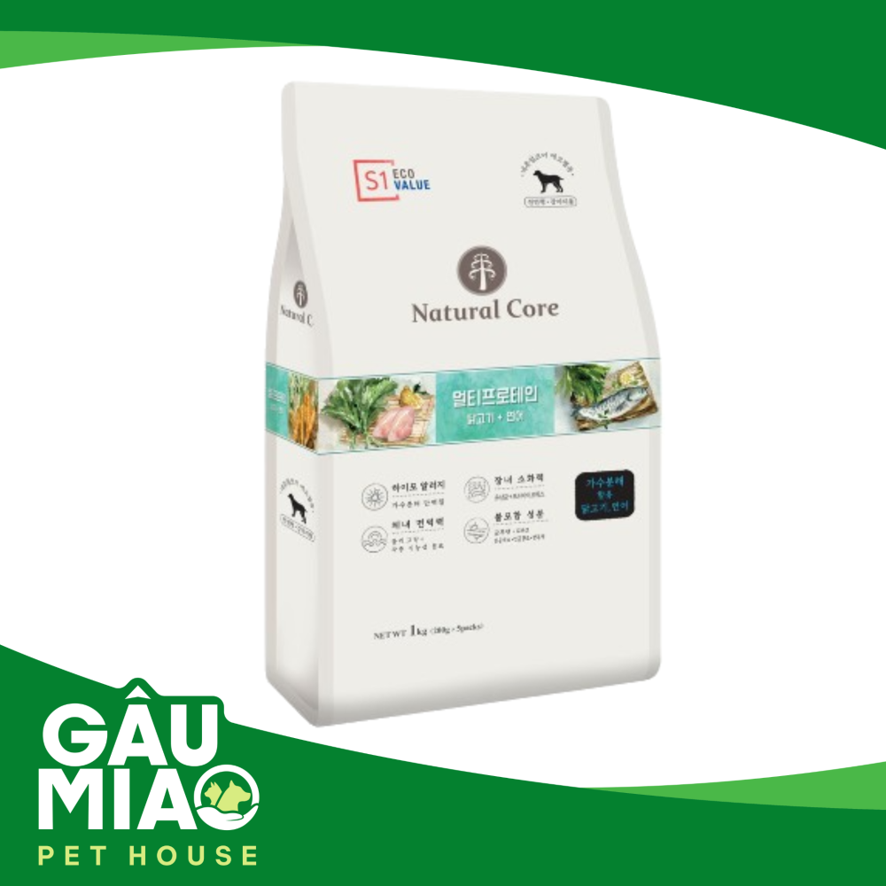 Natural Core Eco Value S1-Thức ăn cho chó đa đạm 1kg
