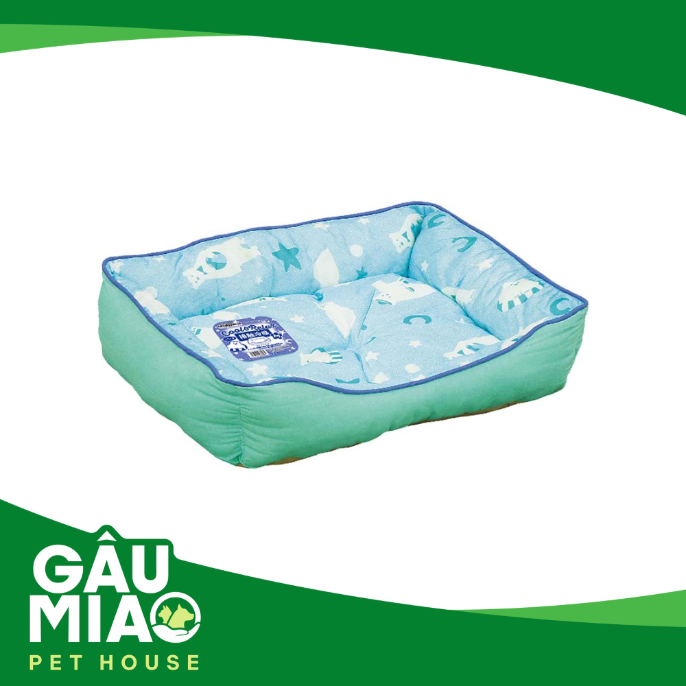 DoggyMan Nệm vuông gấu trắng size M-55x45cm