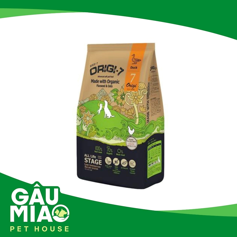 Origi-7 Duck - Thức ăn hạt mềm hữu cơ Thịt Vịt