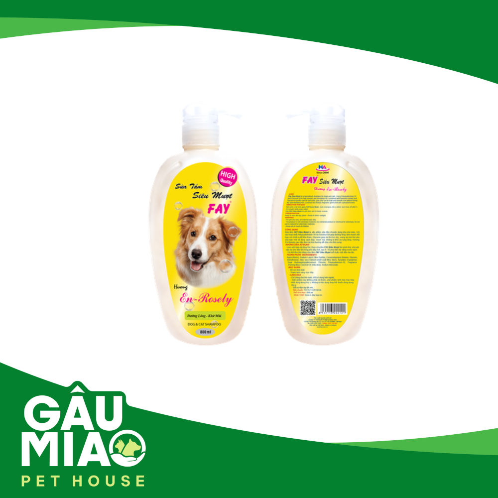 Fay Siêu mượt En-Rosely - Sữa tắm mượt lông cho chó, mèo