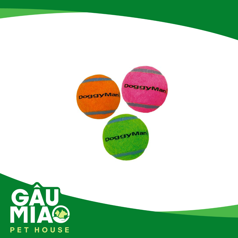 DoggyMan Banh tenis đặc ruột