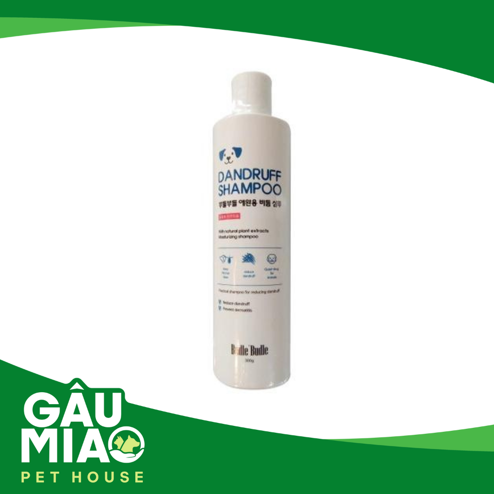 Budle’Budle Dandruff Shampoo 300g-Dầu gội trị nhiễm trùng da, ngứa, vảy gàu.