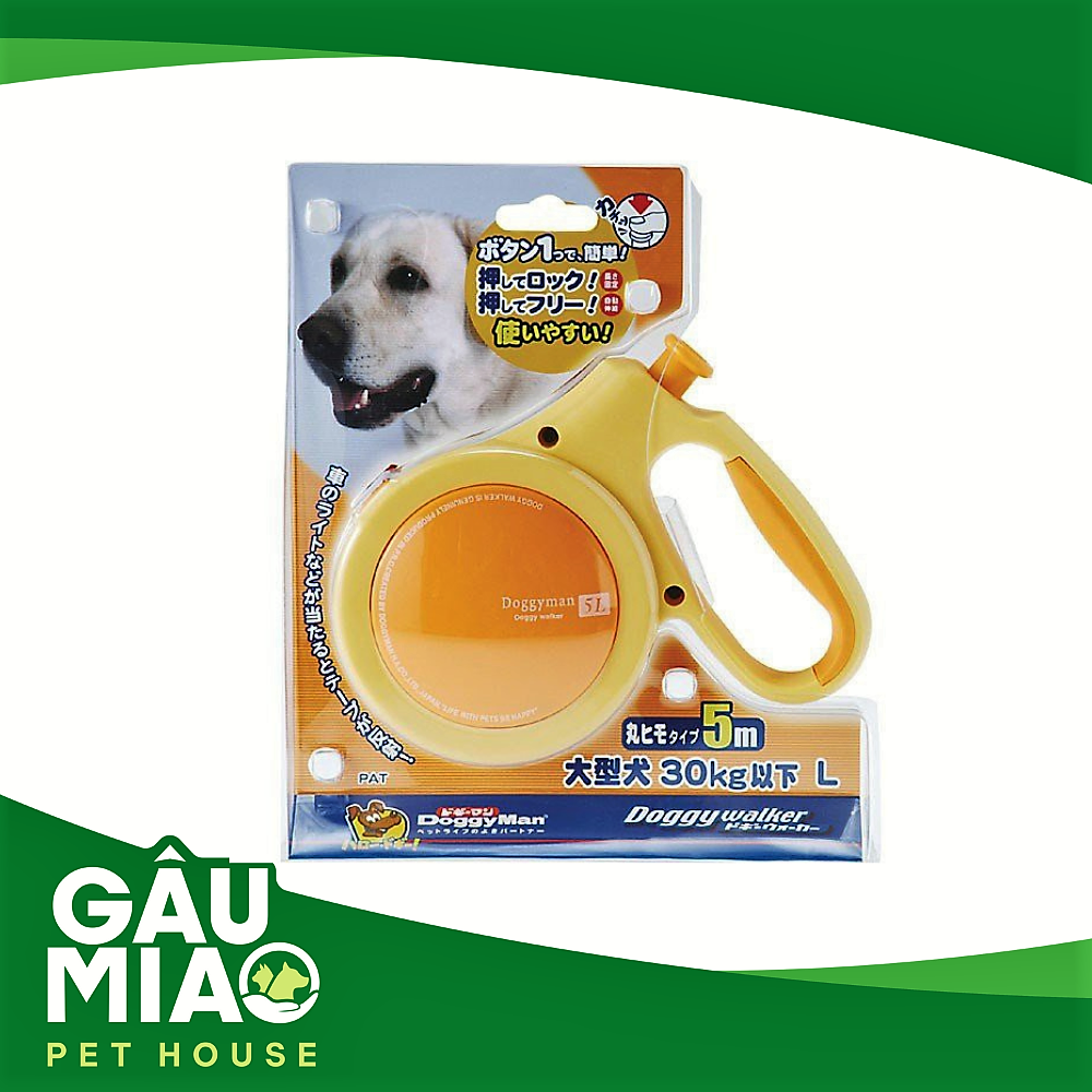 Dây dắt cuộn Doggy Walker L Cam <30kg