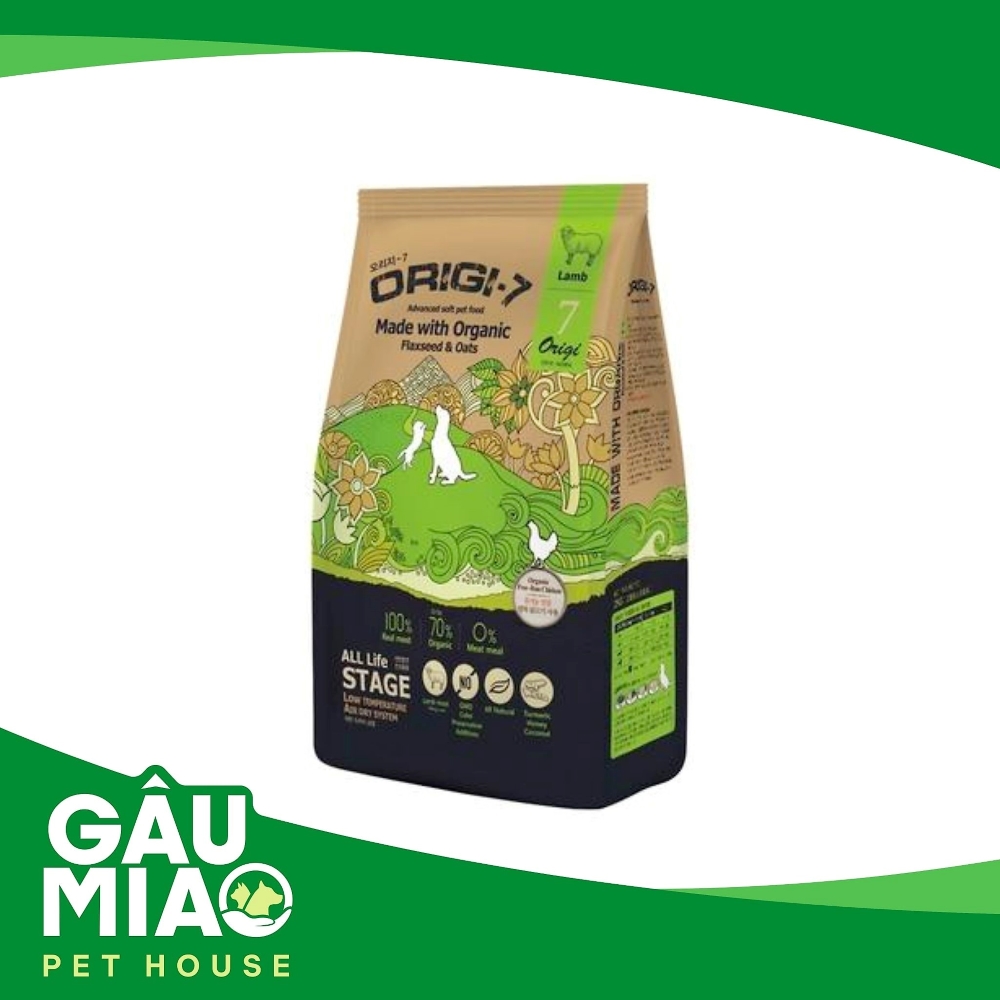 Origi-7 Lamb - Thức ăn hạt mềm hữu cơ Thịt cừu