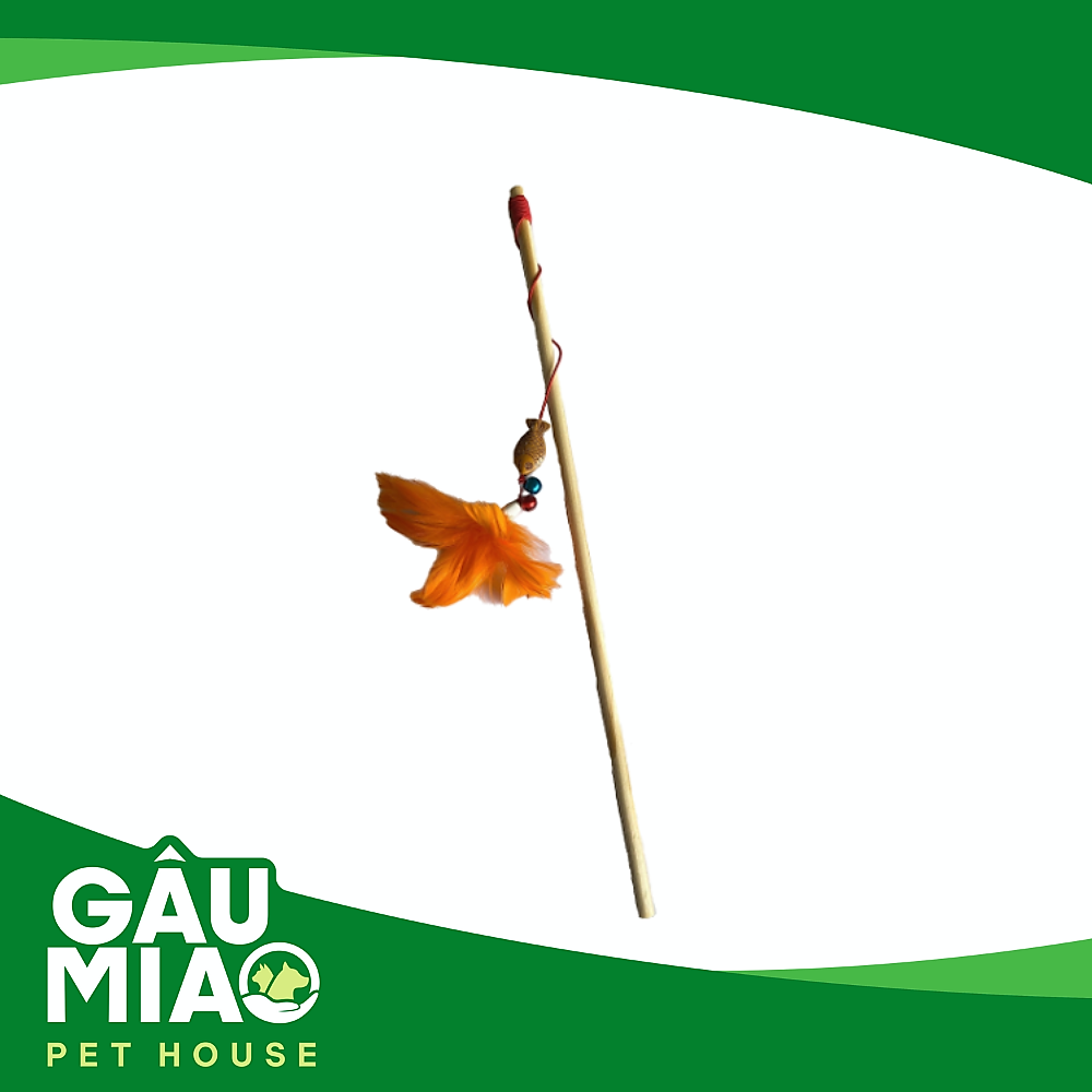 Cần câu mèo cá gỗ