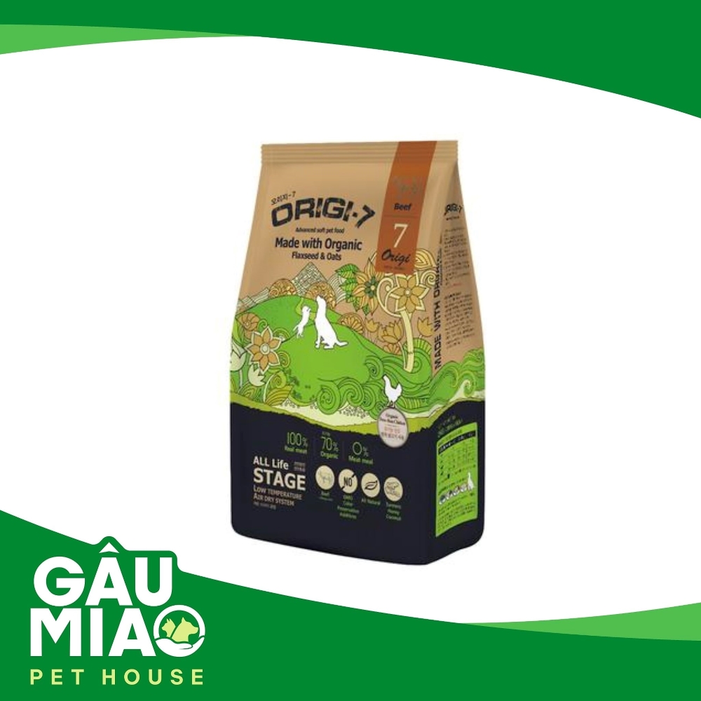 Origi-7 Beef - Thức ăn hạt mềm hữu cơ Thịt bò