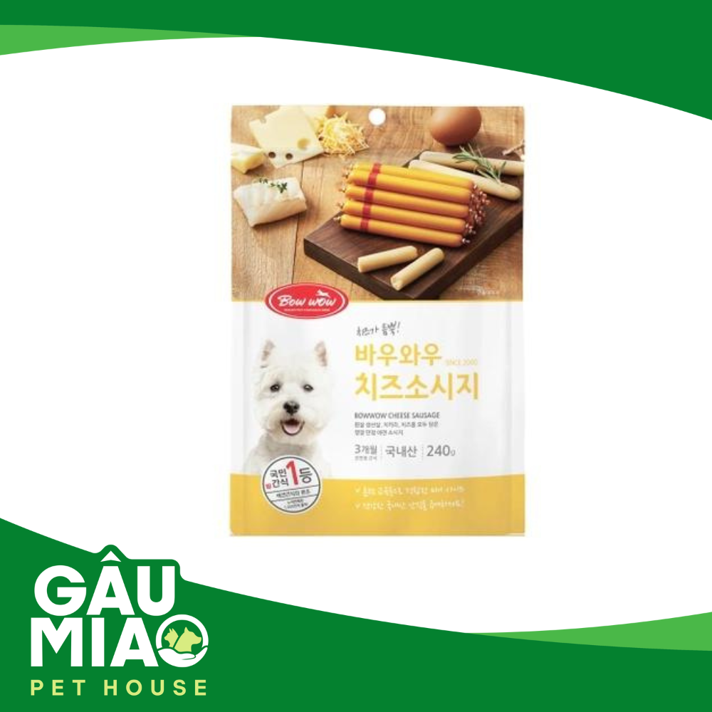 Bowwow-Xúc Xích Phô Mai 240g