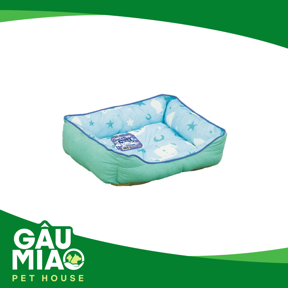 DoggyMan Nệm vuông gấu trắng size S-45x38cm