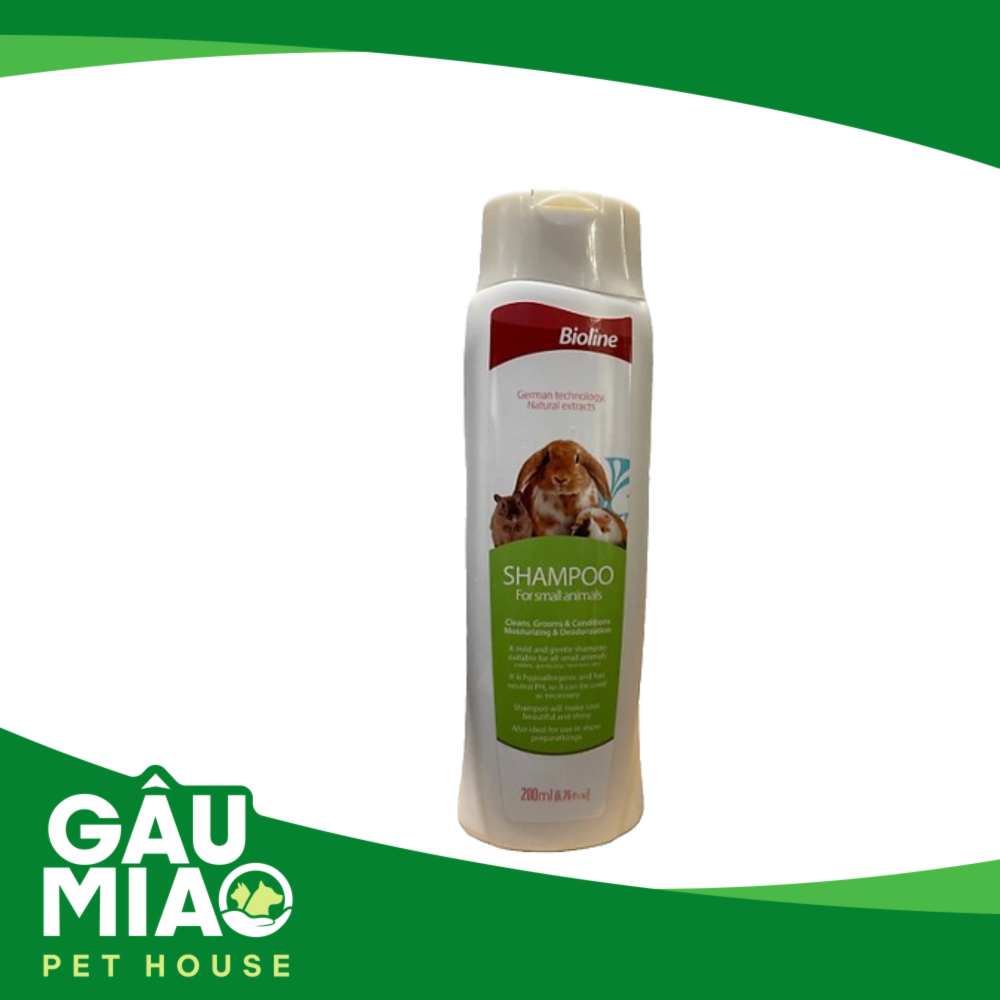 Bioline Shampoo for Small Animals 200ml- Dầu gội cho thú cưng nhỏ