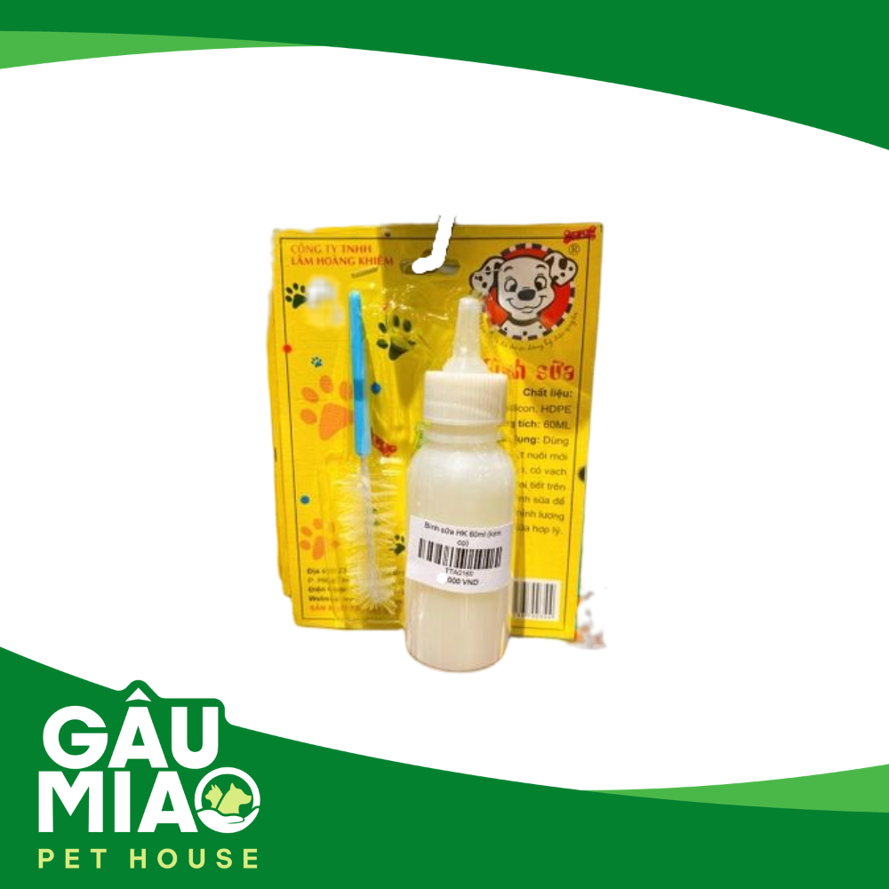 Bình sữa HK 60ml (kèm cọ)