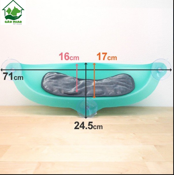 CattyMan Võng treo kiếng cho mèo 70.5x33.5x20cm