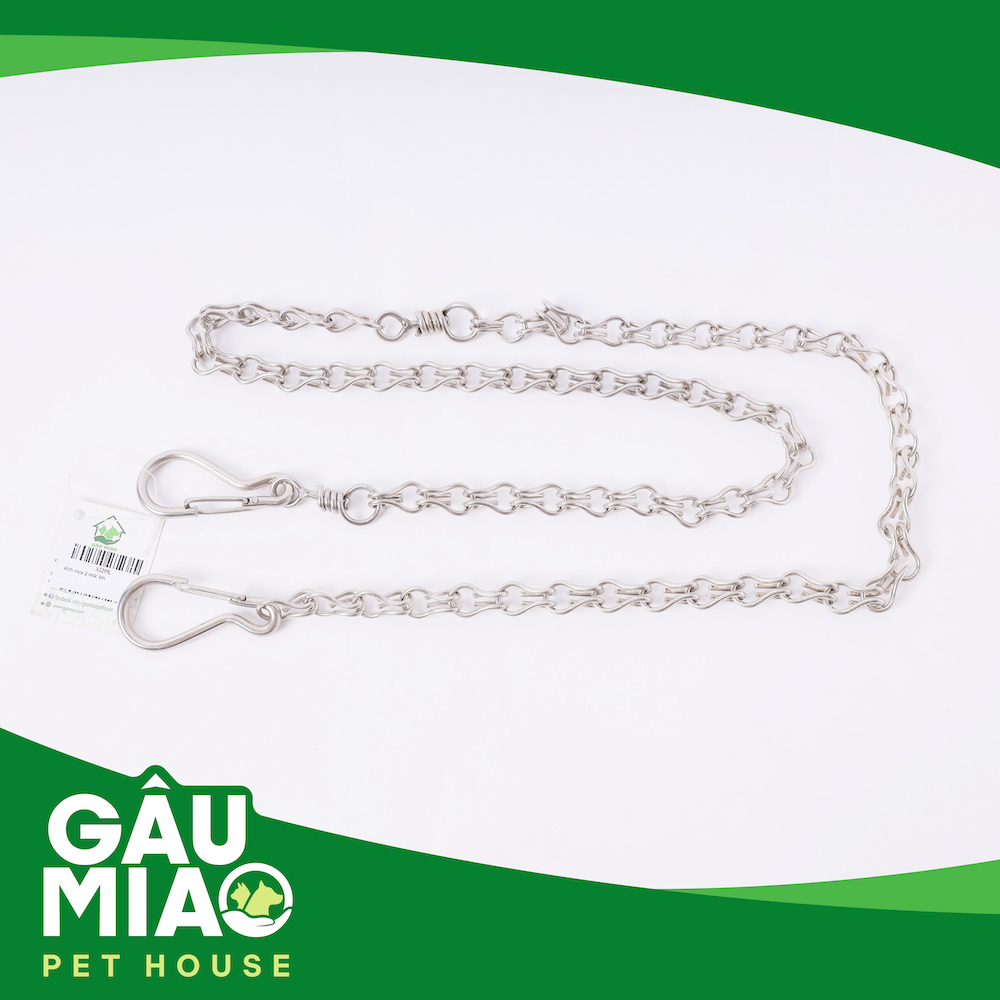 Xích móc inox 2 móc dài 1.5m