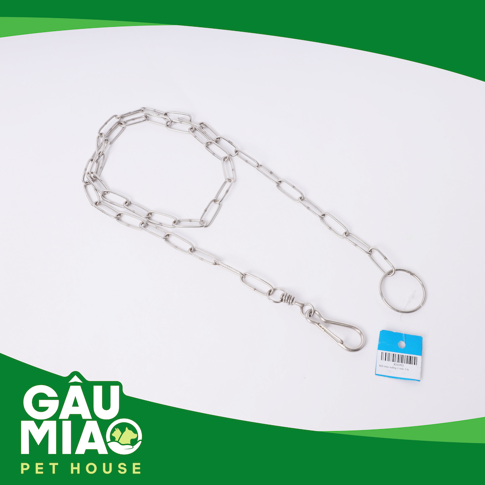 Xích vuông inox 1 móc dài 1.5m