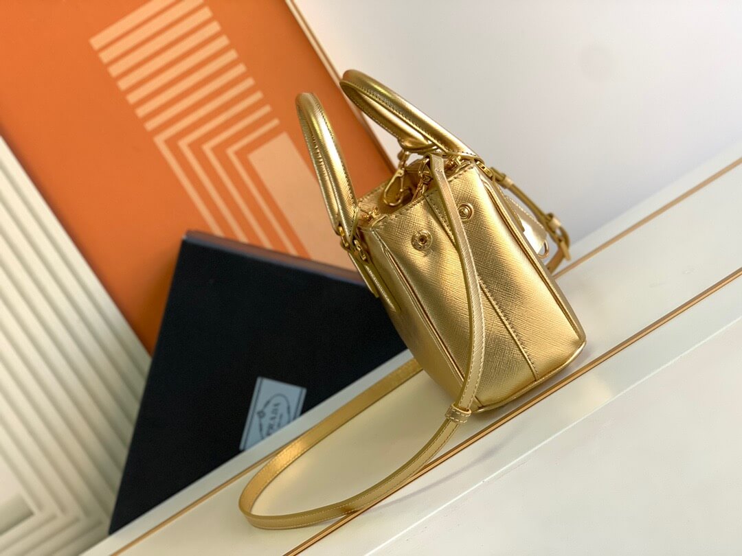 PR Saffiano Mini Gold