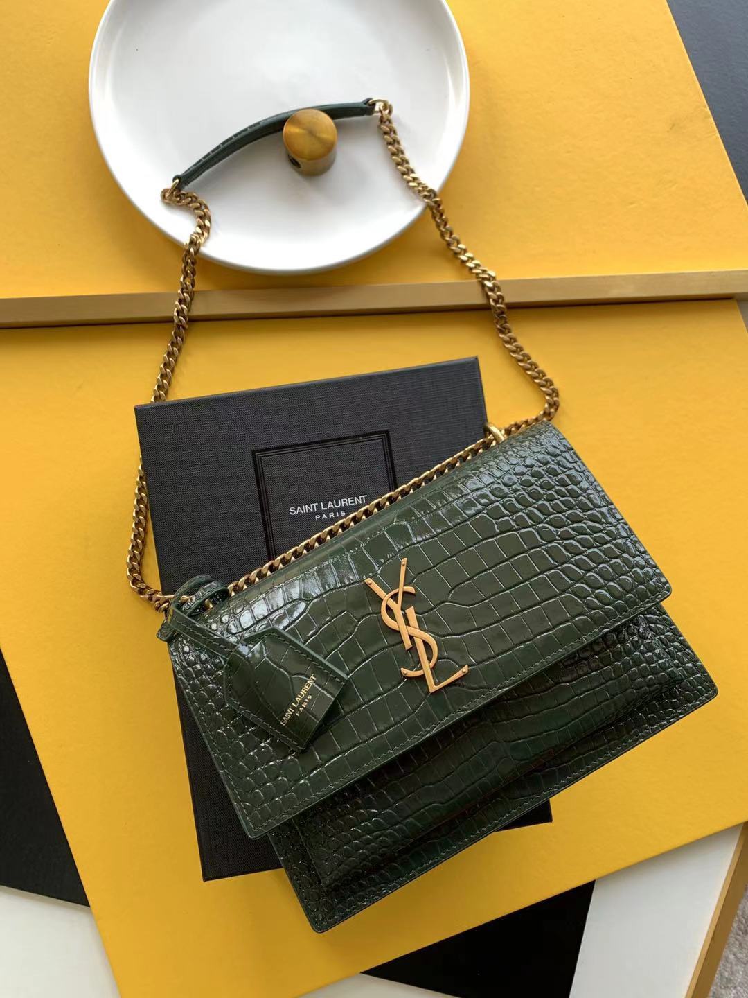 YSL Sunset Croc
