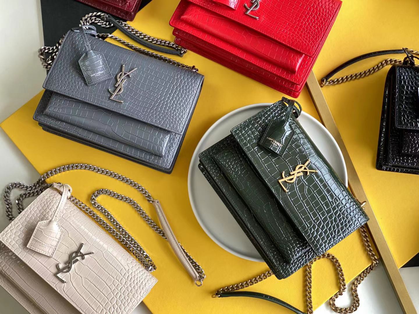 YSL Sunset Croc
