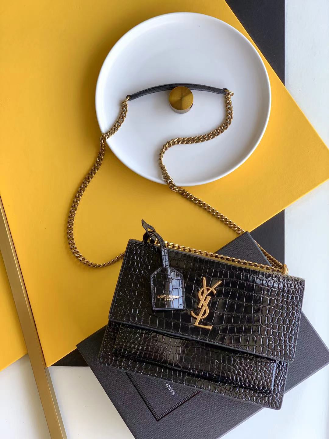 YSL Sunset Croc
