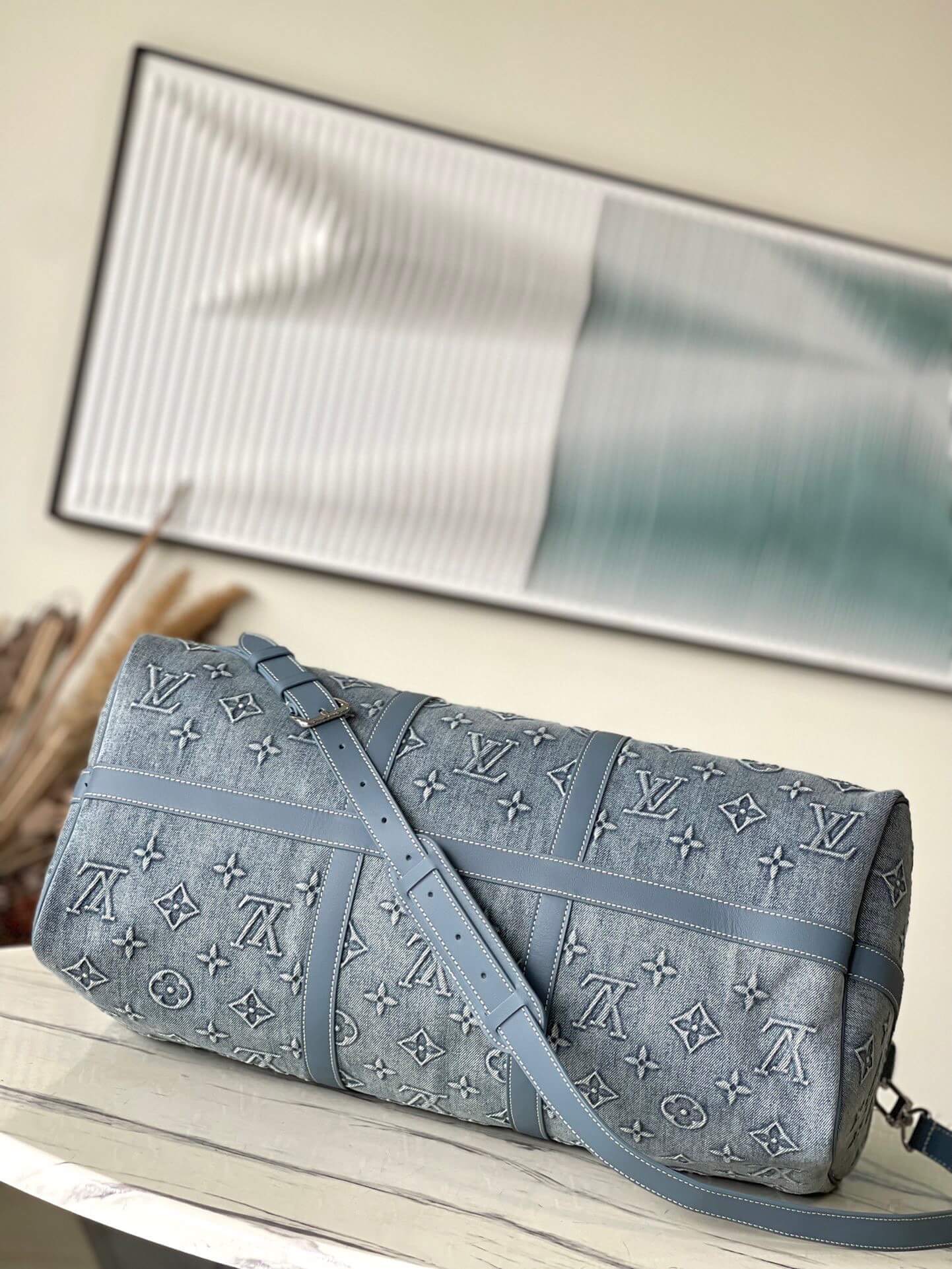 LOUIV Keepall 50 Denim