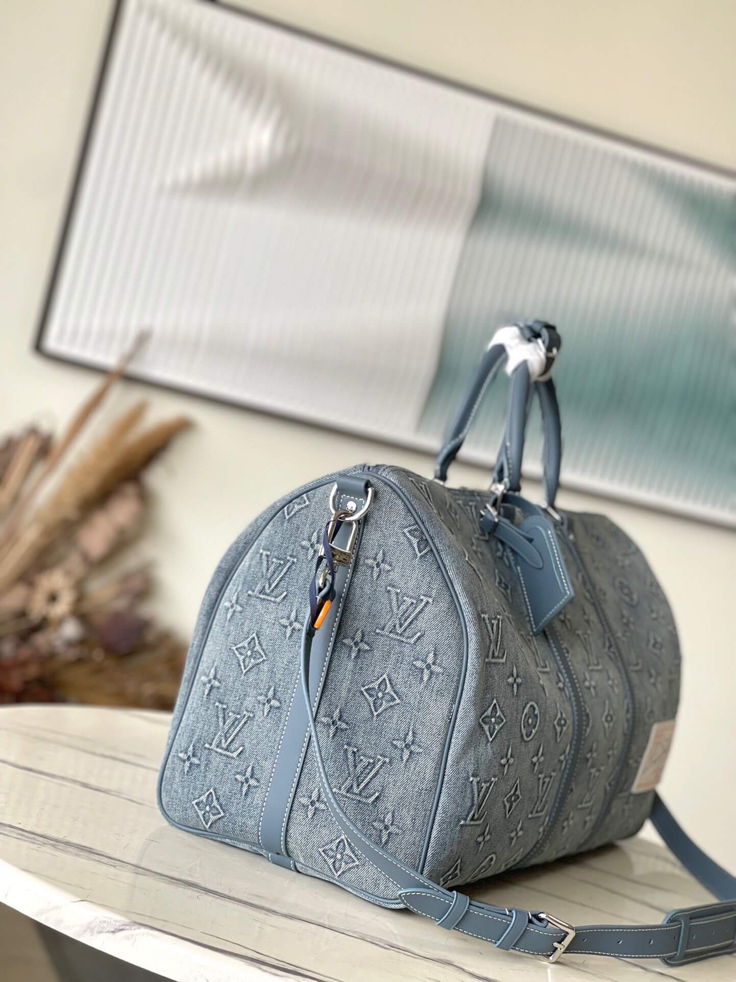 LOUIV Keepall 50 Denim