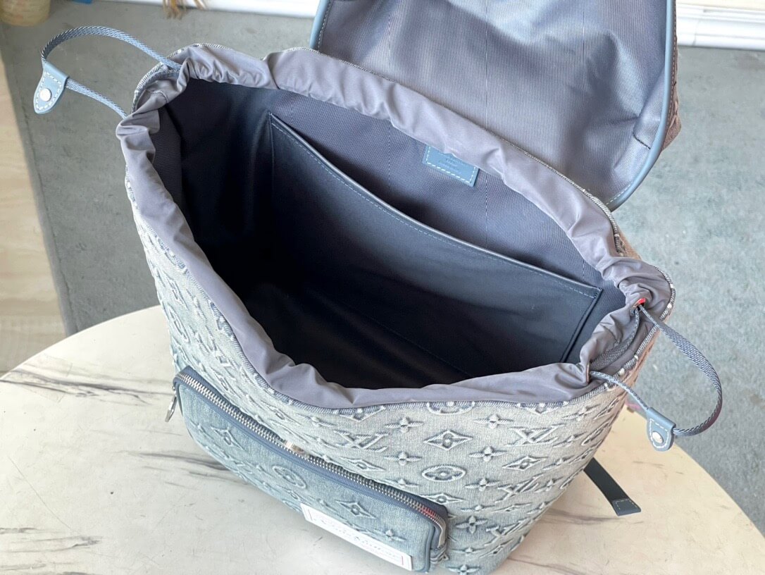 LOUIV Men Backpack Denim